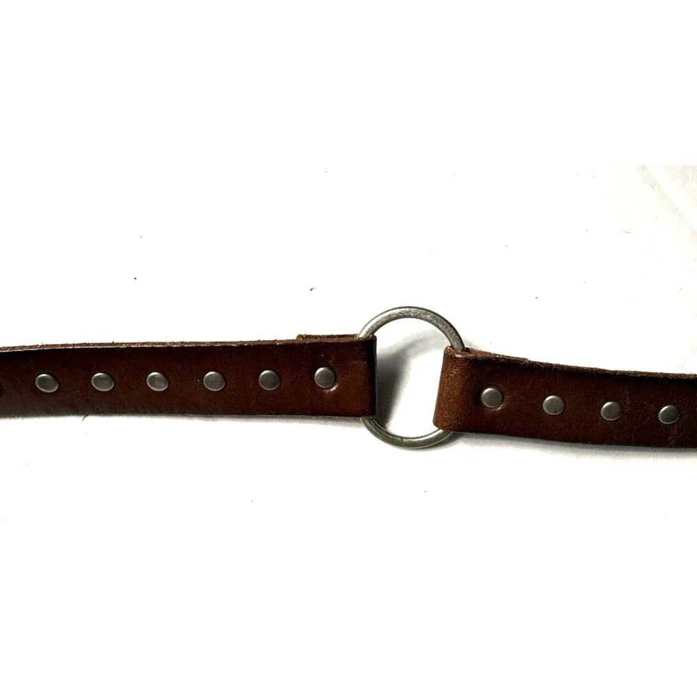 Silpada Double Strand Belt Womens XL Genuine Leather Brown Wrap Around 30 / 32